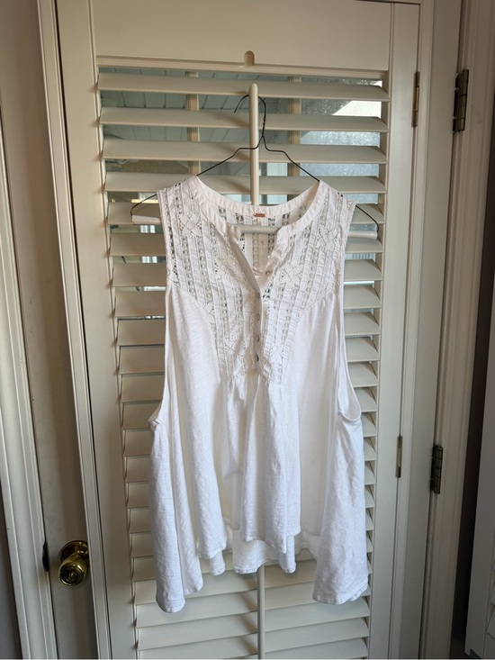 Free People Tops - Cottagecore Free People sun-kissed ivory tank top NWT size L